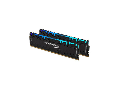 HyperX Predator DDR4 RGB 16GB (2 x 8GB) 4000MHz CL19 DIMM XMP RAM Memory/Infrared Sync Technology Black (HX440C19PB3AK2/16)
