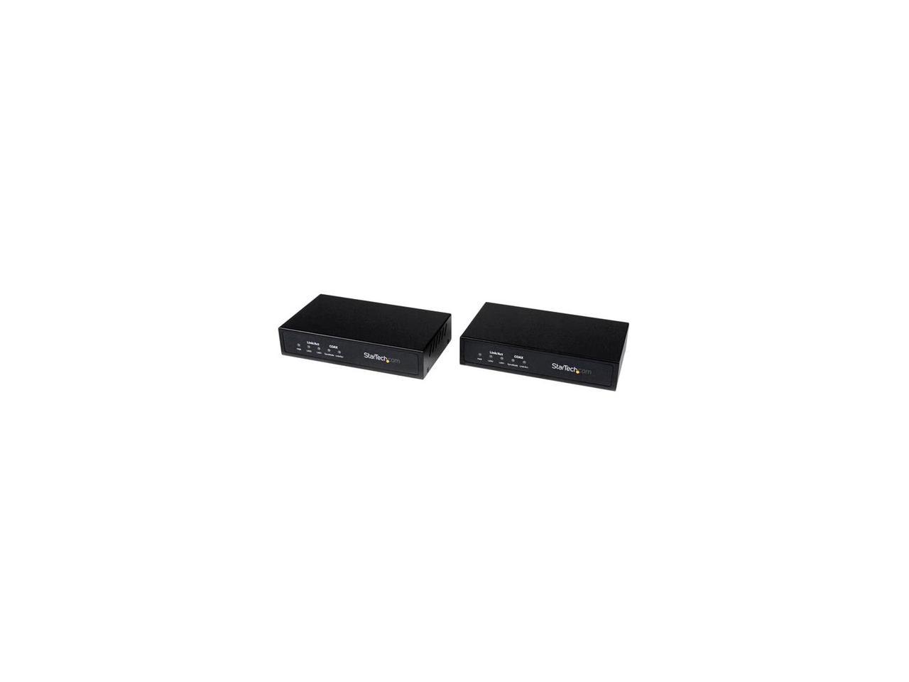 StarTech.com Gigabit Ethernet over Coaxial Unmanaged Network Extender Kit - 2.4km