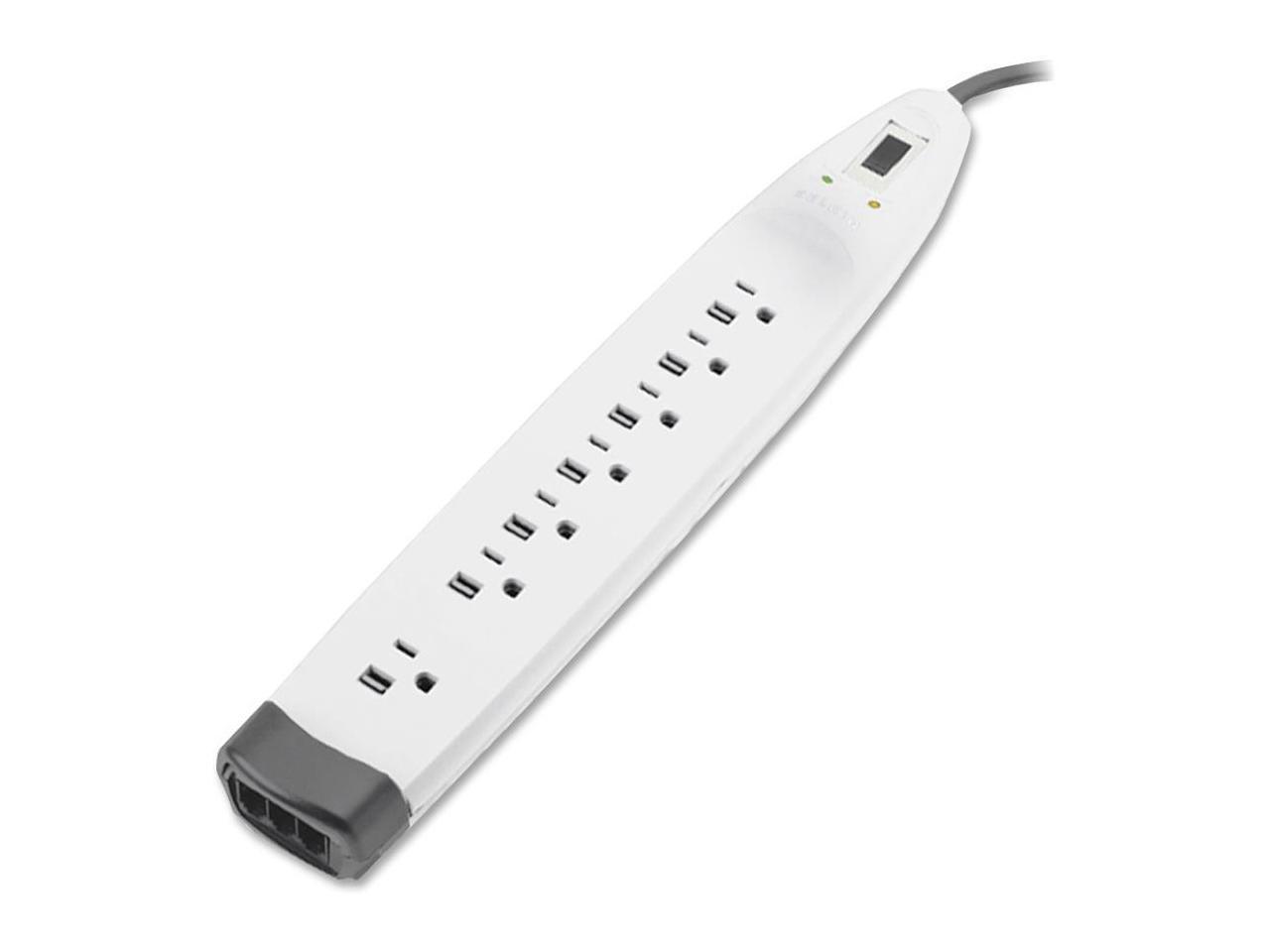 Belkin Components Surge Protector, 2320 Joules, 7 Outlets, 6 Cord, White
