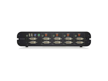 Belkin F1DN104E-3 - Advanced Secure Dual-Head DVI-I KVM Switch; 4-Port, PP3.0