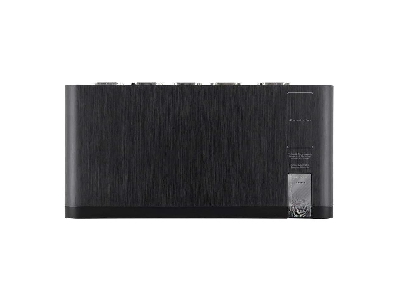 Belkin F1DN104E-3 - Advanced Secure Dual-Head DVI-I KVM Switch; 4-Port, PP3.0