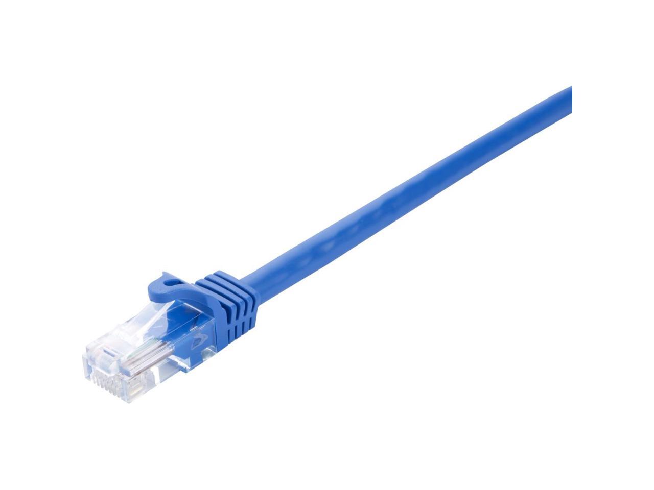 V7 CAT5E UTP Network (RJ45 m/m), Blue 1ft