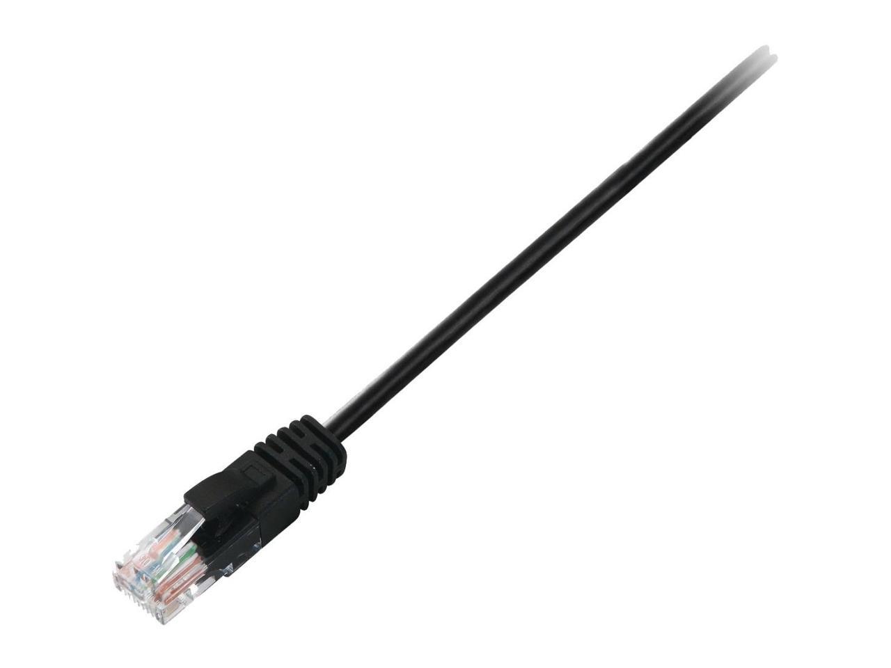 V7 CAT5E UTP Network (RJ45 m/m), Black 1ft