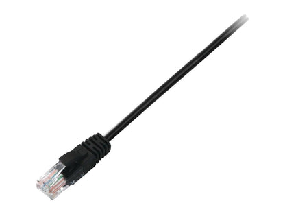 V7 CAT5E UTP Network (RJ45 m/m), Black 1ft