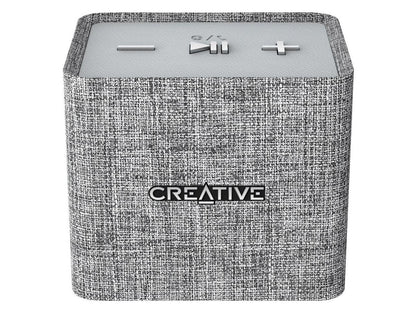 Creative NUNO micro Speaker System - Wireless Speaker(s) - Portable - Battery Rechargeable - Heather Gray
