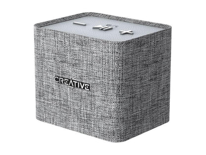 Creative NUNO micro Speaker System - Wireless Speaker(s) - Portable - Battery Rechargeable - Heather Gray