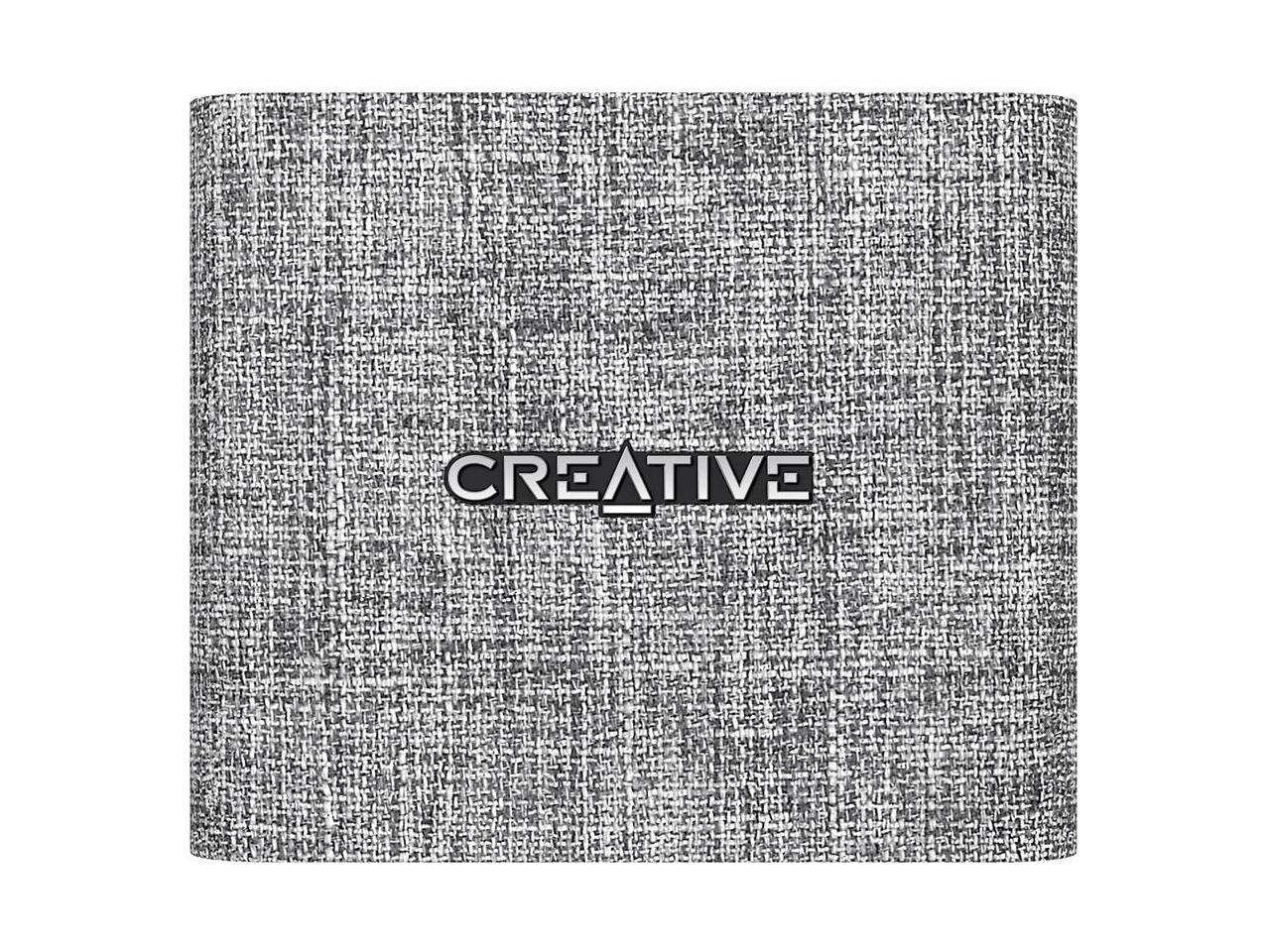 Creative NUNO micro Speaker System - Wireless Speaker(s) - Portable - Battery Rechargeable - Heather Gray