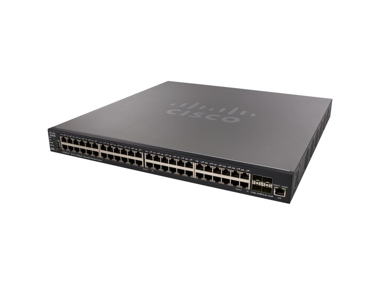 Cisco Sx550x-52 52-Port 10Gbase-T Stackable Managed Switch