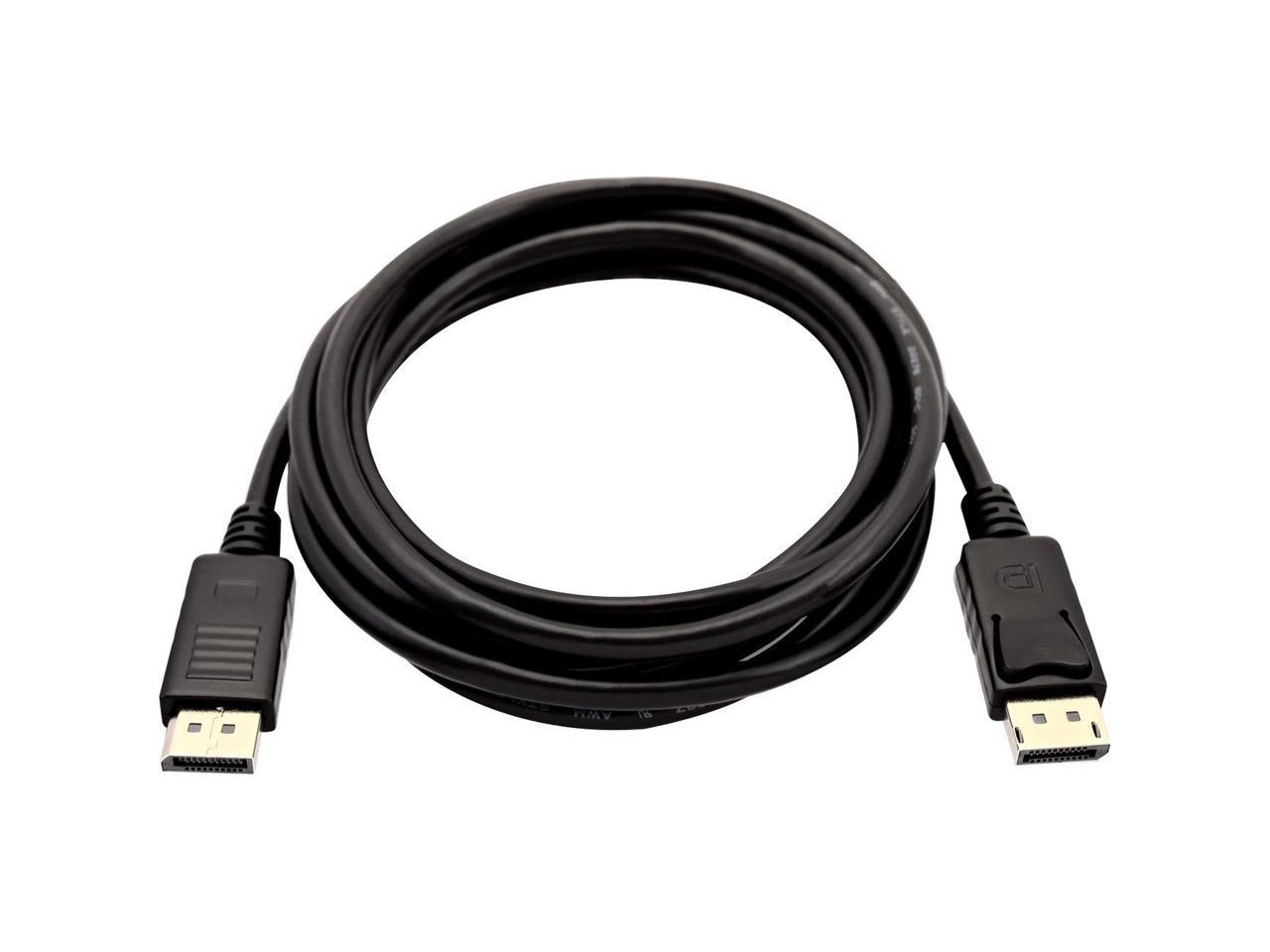 V7 Black Video Cable Mini DisplayPort Male to DisplayPort Male 1m 3.3ft