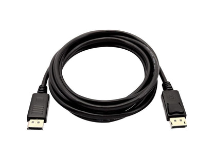 V7 Black Video Cable Mini DisplayPort Male to DisplayPort Male 1m 3.3ft