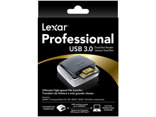 Lexar Professional LRW400 Dual Slot SD & CF Reader #LRW400CRBNA