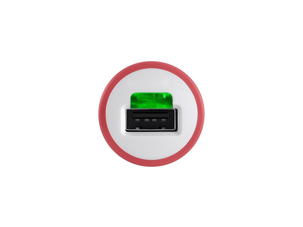 BELKIN F8J002ttRED Red Car Charger (10 Watt/2.1 Amp)