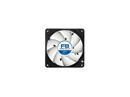 Arctic Cooling F8 PWM 4-Pin PWM fan with standard case Model AFACO-080P2-GBA01