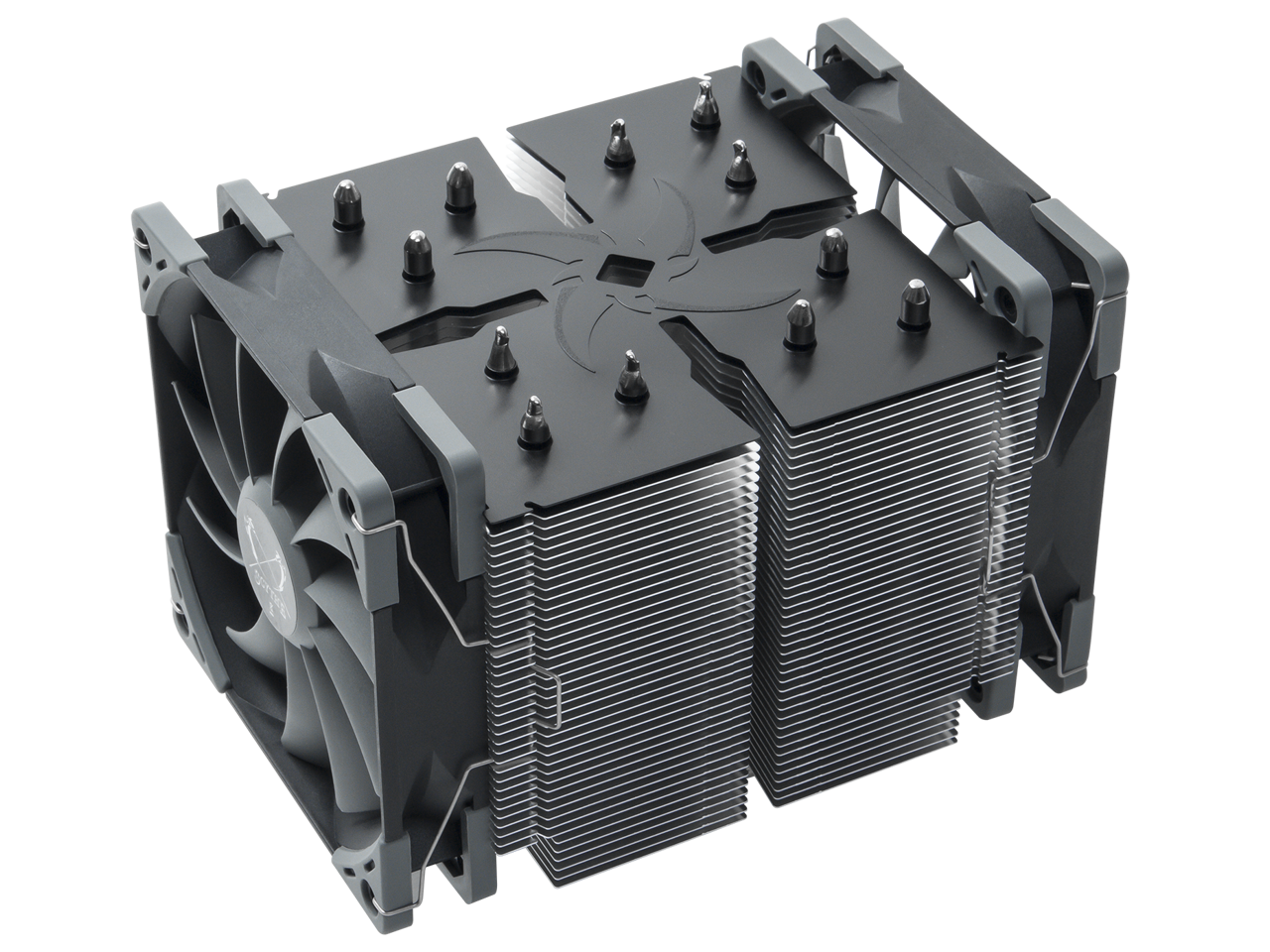 Scythe Ninja 5 Air CPU Cooler, 120mm Single Tower, Intel LGA1151, AMD AM4, Dual Quiet Fans, Black Top Cover