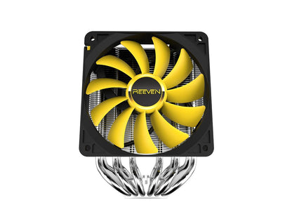 Reeven Justice High Performance 6 Heatpipes Copper Base 120mm CPU cooler