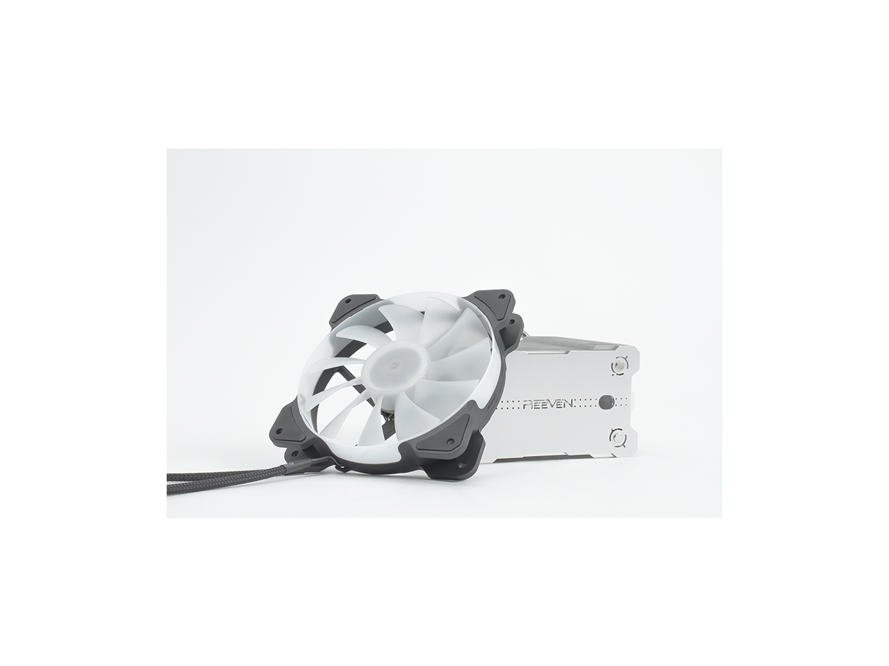 Reeven Kiran Sync High Airflow 120mm Full Color RGB LED Case/CPU cooler Fan, ASUS AURA/ MYSTIC LIGHT/FUSION/ASRock RGB