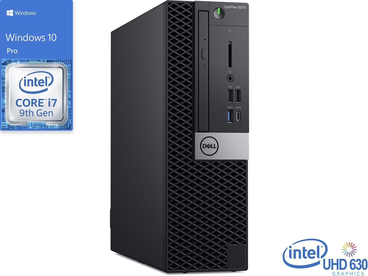 Dell OptiPlex 5070 Desktop, Intel Core i7-9700 Upto 4.7GHz, 8GB RAM, 128GB NVMe SSD, DVDRW, DisplayPort, Wi-Fi, Windows 10 Pro