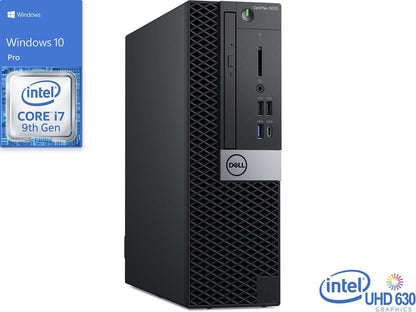 Dell OptiPlex 5070 Desktop, Intel Core i7-9700 Upto 4.7GHz, 16GB RAM, 1TB NVMe SSD, DVDRW, DisplayPort, Wi-Fi, Windows 10 Pro