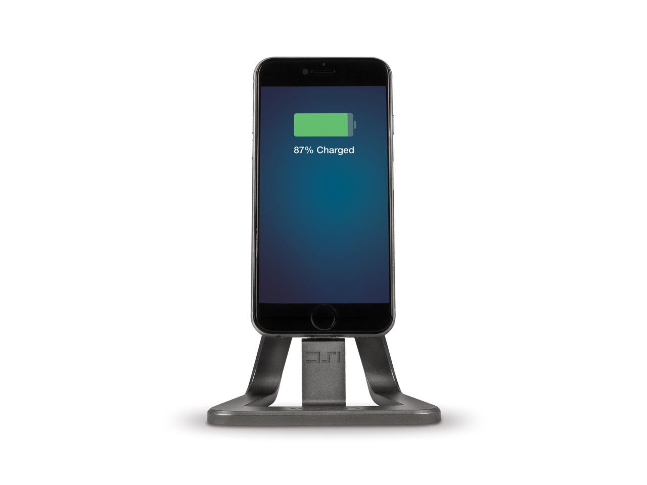 Veho VPP-801-MFI DS-1 iPhone Dock | iPhone Docking Station | iPhone Desktop Charger | Apple Charging Station | iPhone Charging Stand for Apple iPhone | iPod - 5ft MFi Cable - Aluminium Grey Finish