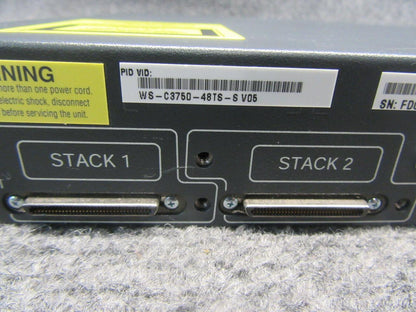 Cisco Systems Catalyst 3750 Series 48 Port Switch WS-C3750-48TS-S V05 *Tested*