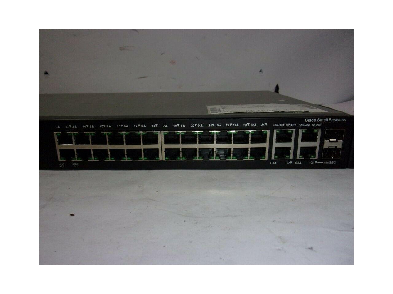 Cisco SF300-24 SRW224G4-K9 V01 Network Switch 24-Port 10/100