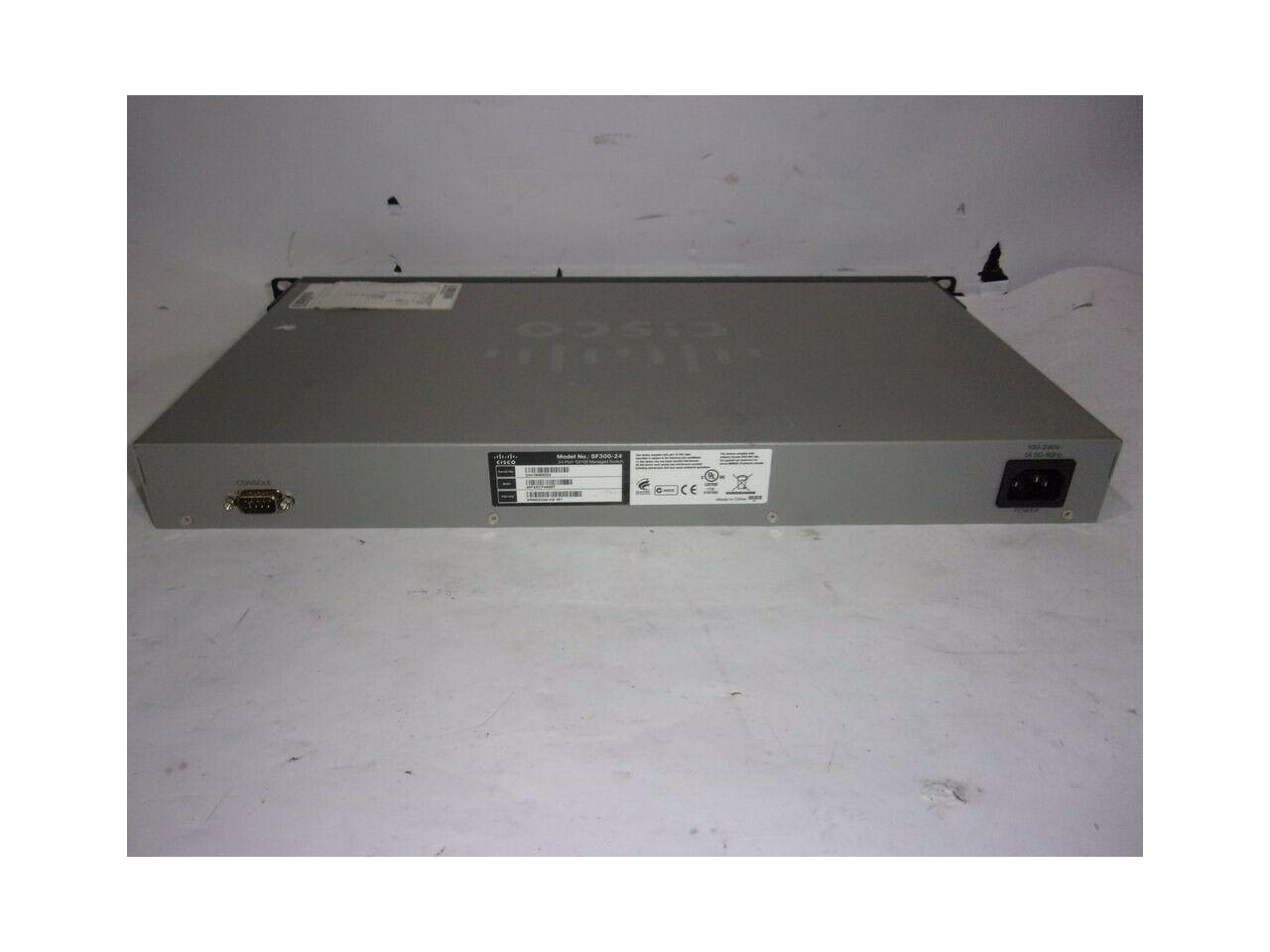 Cisco SF300-24 SRW224G4-K9 V01 Network Switch 24-Port 10/100
