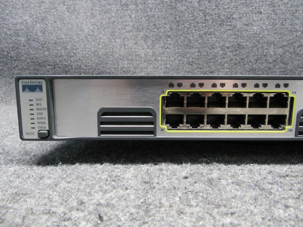 Cisco Systems Catalyst 3750 Series 24-Port Ethernet Switch WS-C3750G-24T-S