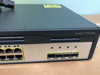 Cisco 24-Port Gigabit Switch WS-3750G-24TS-S with Power Cord