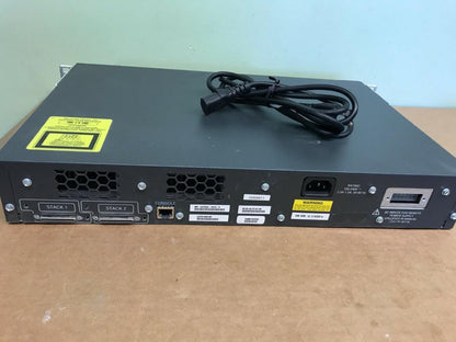 Cisco 24-Port Gigabit Switch WS-3750G-24TS-S with Power Cord