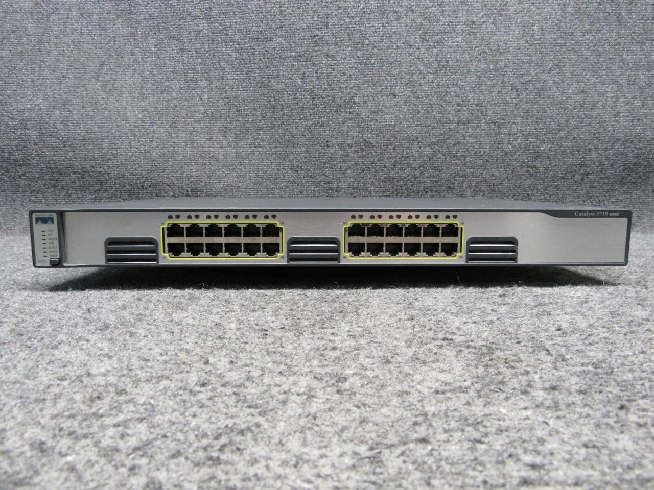 Cisco Systems Catalyst 3750 Series 24-Port Ethernet Switch WS-C3750G-24T-S