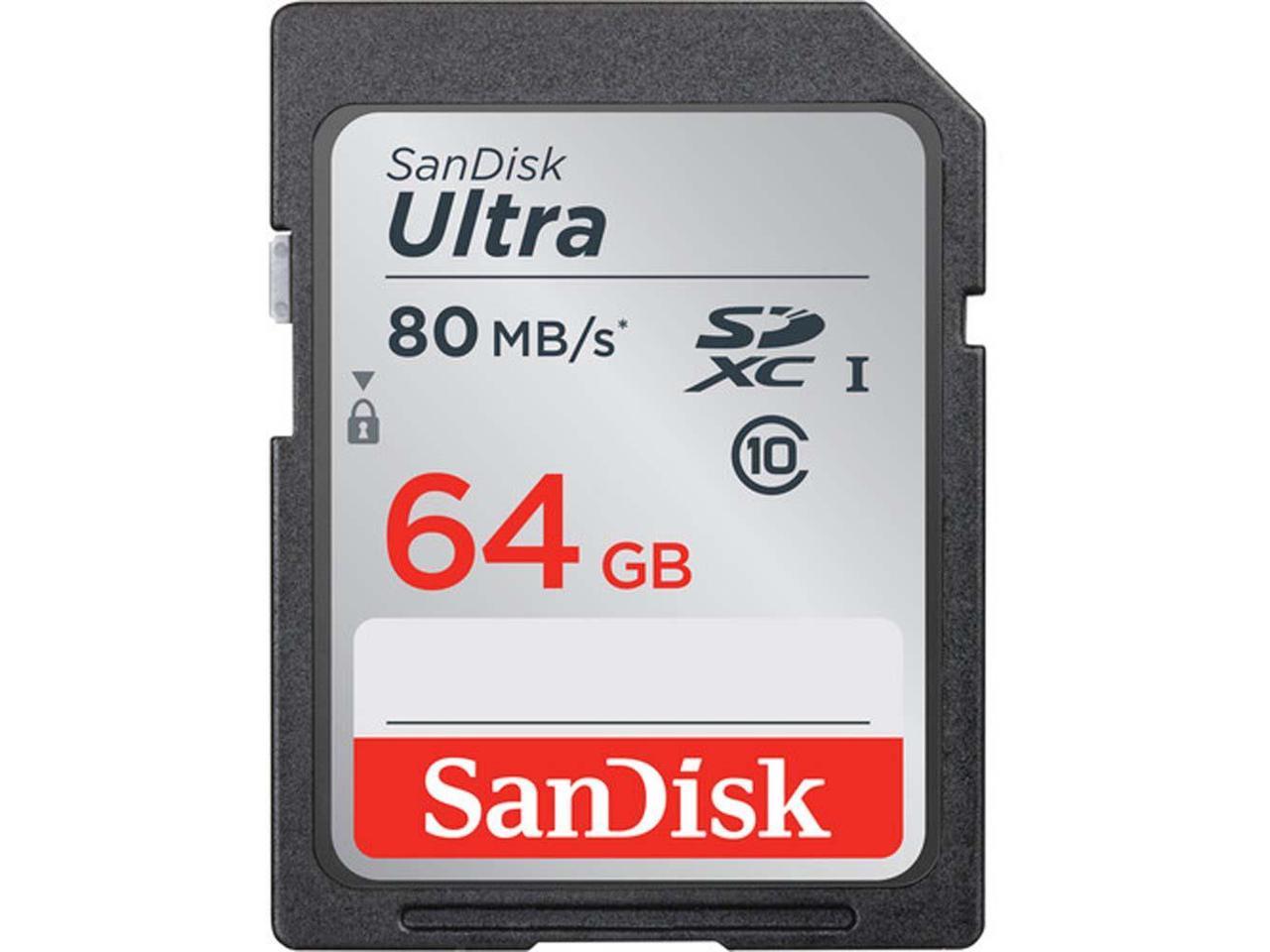 SanDisk 64GB Ultra SDXC UHS-I Memory Card SDSDUNC-064G-GN6IN