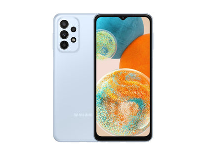 Samsung Galaxy A23 5G A236M 128GB Dual SIM GSM Unlocked Android Smartphone (International, Latin America Variant/US Compatible LTE) - Blue