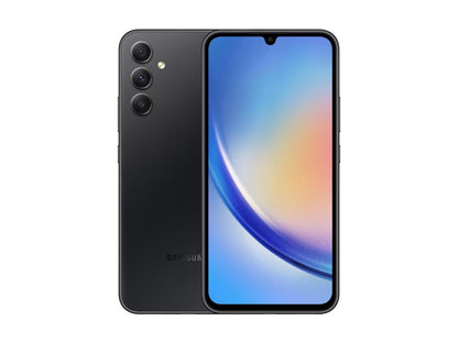 Samsung Galaxy A34 5G A346M 128GB Dual SIM GSM Unlocked Android Smartphone (Latin Variant/US Compatible LTE) - Awesome Graphite
