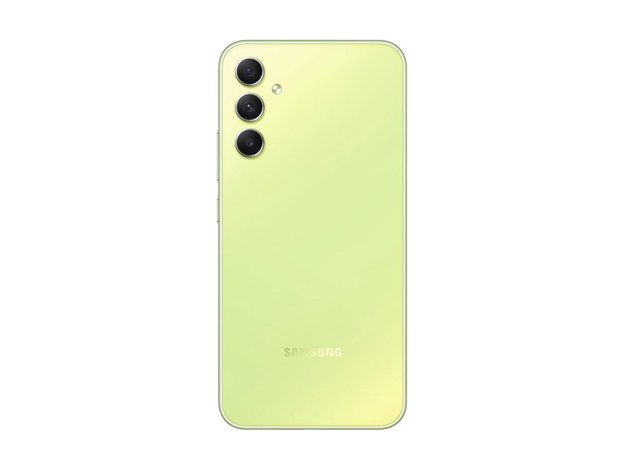 Samsung Galaxy A34 5G A346M 128GB Dual SIM GSM Unlocked Android Smartphone (Latin Variant/US Compatible LTE) - Awesome Lime