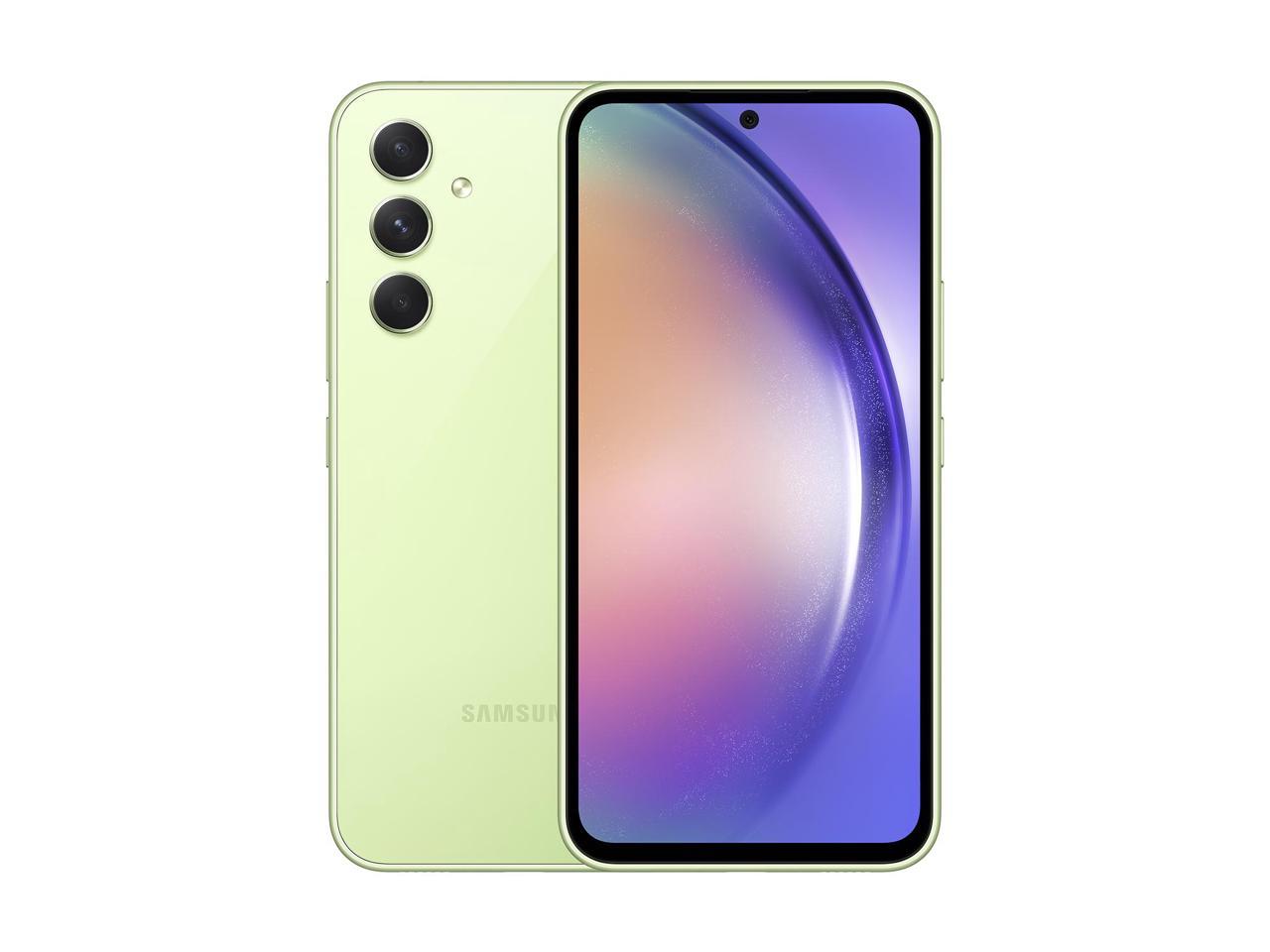 Samsung Galaxy A54 5G A546E 128GB Dual SIM GSM Unlocked Android Smartphone (Latin Variant/US Compatible LTE) - Awesome Lime