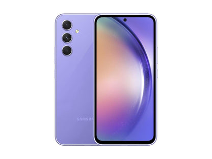 Samsung Galaxy A54 5G A546E 128GB Dual SIM GSM Unlocked Android Smartphone (Latin Variant/US Compatible LTE) - Awesome Violet