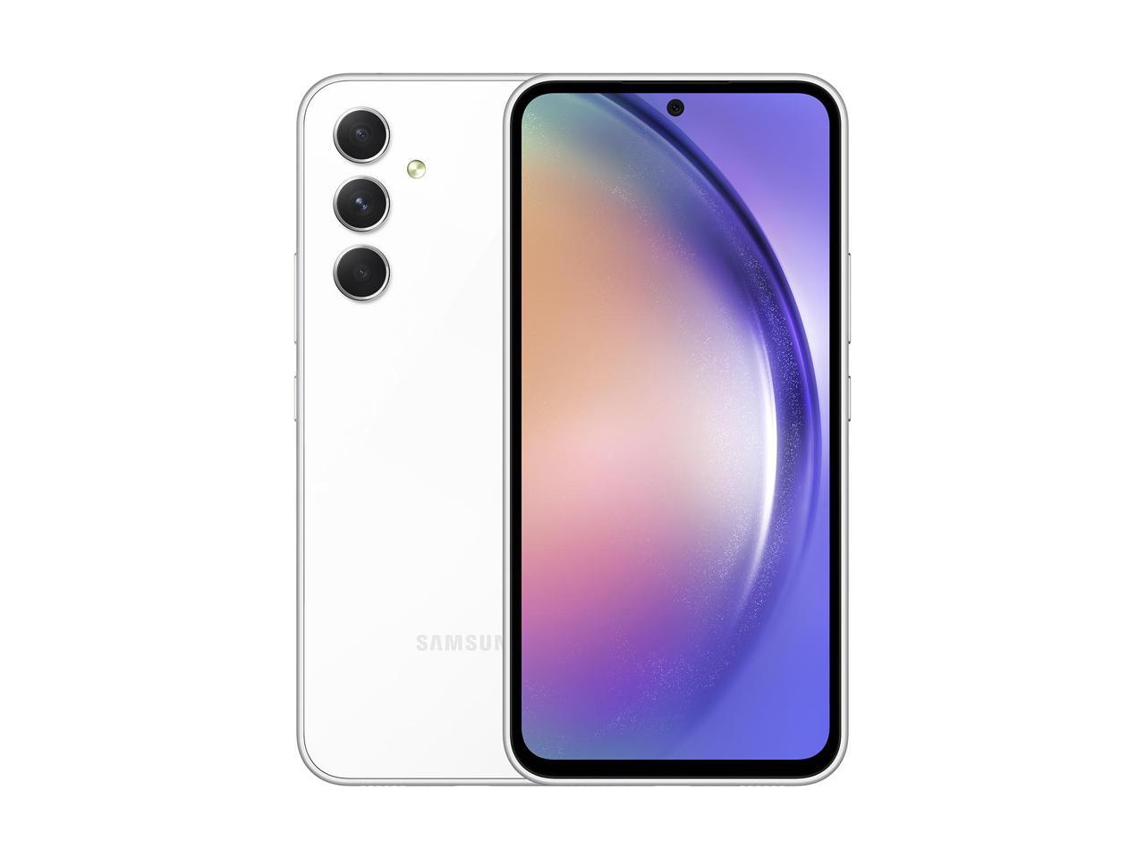 Samsung Galaxy A54 5G A546E 128GB Dual SIM GSM Unlocked Android Smartphone (Latin Variant/US Compatible LTE) - Awesome White