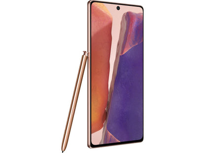 Samsung Galaxy Note20 N980F 256GB Hybrid Dual SIM Unlocked GSM Smartphone - Mystic Bronze - International Model