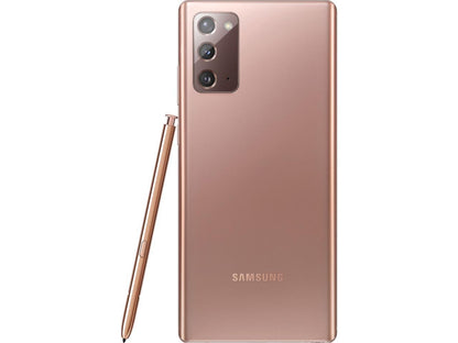 Samsung Galaxy Note20 N980F 256GB Hybrid Dual SIM Unlocked GSM Smartphone - Mystic Bronze - International Model