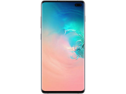 Samsung Galaxy S10+ G975 128GB Unlocked GSM LTE Phone with Triple 12 MP + 12 MP + 16 MP Rear Camera - Prism White (International Version)
