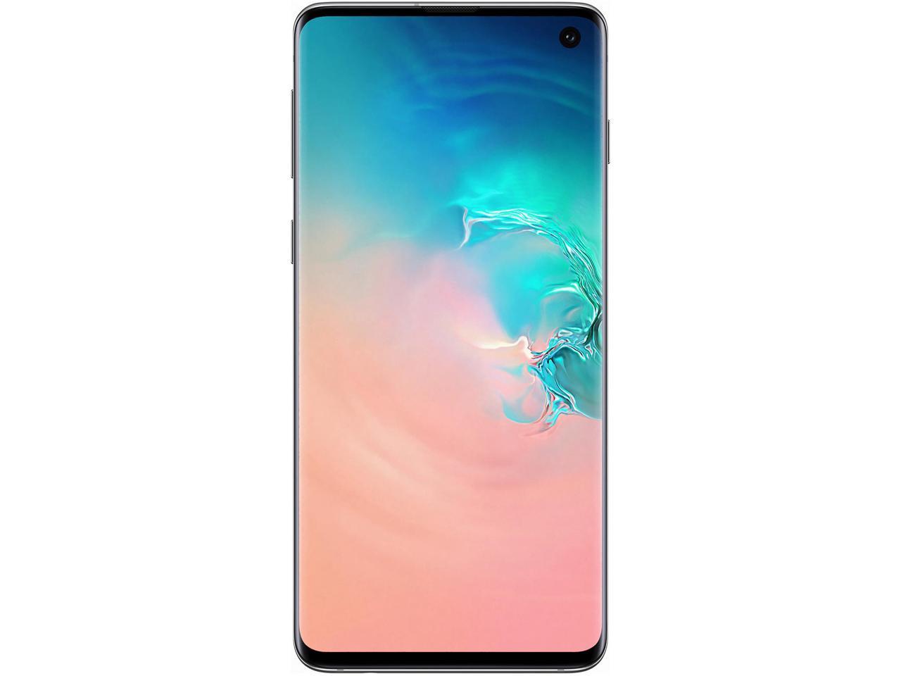 Samsung Galaxy S10 G973 128GB Unlocked GSM LTE Phone with Triple 12 MP + 12 MP + 16 MP Rear Camera - Prism White (International Version)
