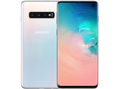 Samsung Galaxy S10 G973 128GB Unlocked GSM LTE Phone with Triple 12 MP + 12 MP + 16 MP Rear Camera - Prism White (International Version)