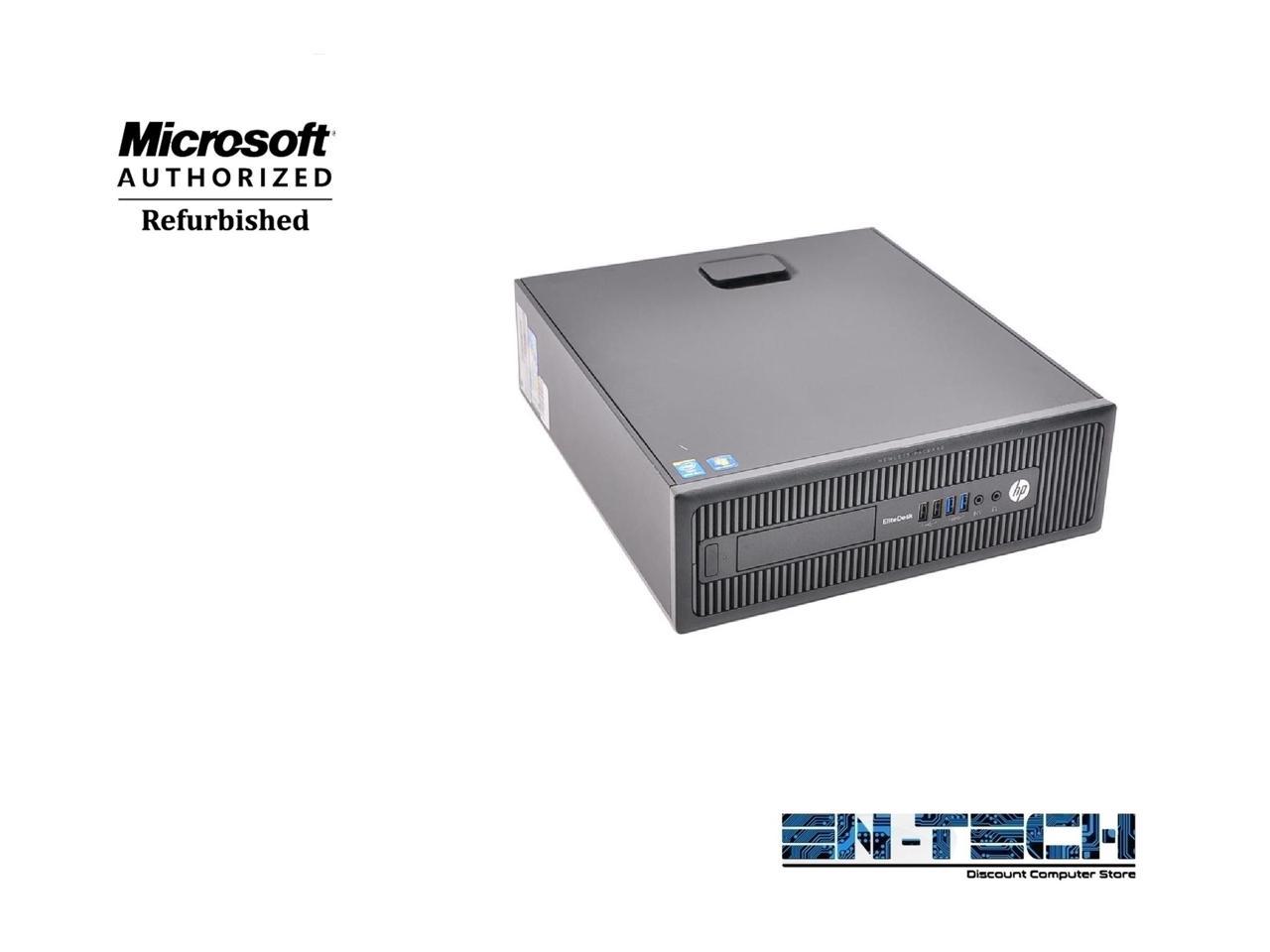 HP Elitedesk 800 G1 SFF PC - Intel Core i5 4570 4th Gen 3.2 GHz 8GB 500GB HDD DVD-ROM Windows 10 Pro 64-Bit - Wifi