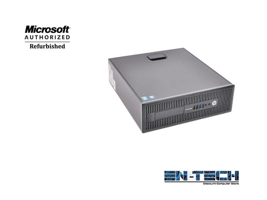 HP Elitedesk 800 G1 SFF PC - Intel Core i5 4570 4th Gen 3.2 GHz 8GB 500GB HDD DVD-ROM Windows 10 Pro 64-Bit - Wifi