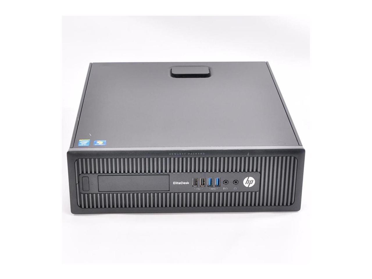 HP Elitedesk 800 G1 SFF PC - Intel Core i5 4570 4th Gen 3.2 GHz 8GB 500GB HDD DVD-ROM Windows 10 Pro 64-Bit - Wifi