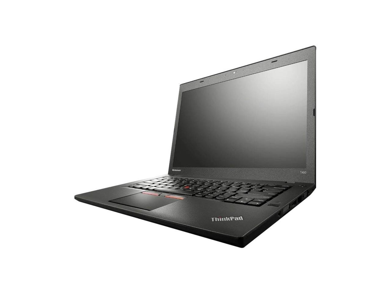 Lenovo ThinkPad T450 14.0 in Laptop - Intel Core i5 4300U 4th Gen 1.9 GHz 16GB 480GB SSD Windows 10 Pro 64-Bit - Webcam