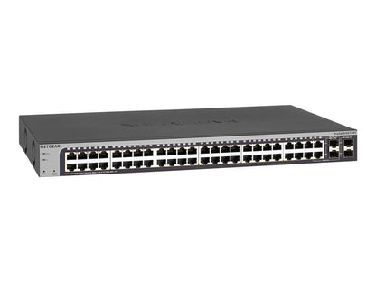 NETGEAR Smart GS748T - V5 - switch - 48 ports - smart - rack (NET-GS748T-500NAS)