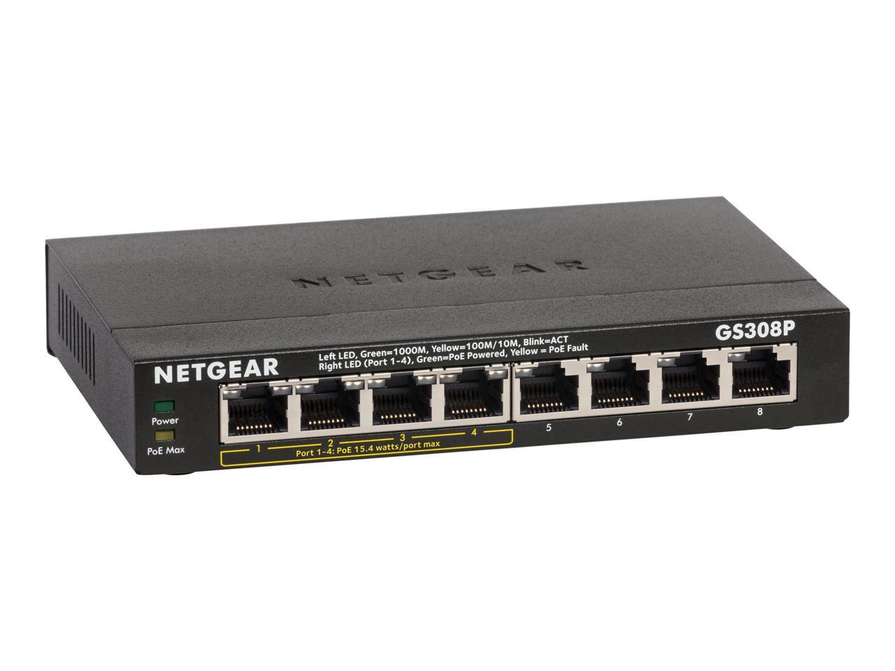 NET-GS308P-100NAS8-Port Gigabit Ethernet Switch 4 POE