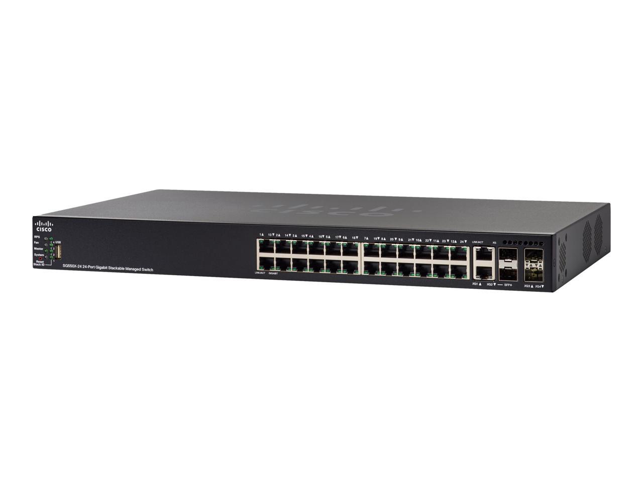 CISCO SYSTEMS SG550X-24-K9-NA SG550X 24 Port Stackable Swtch