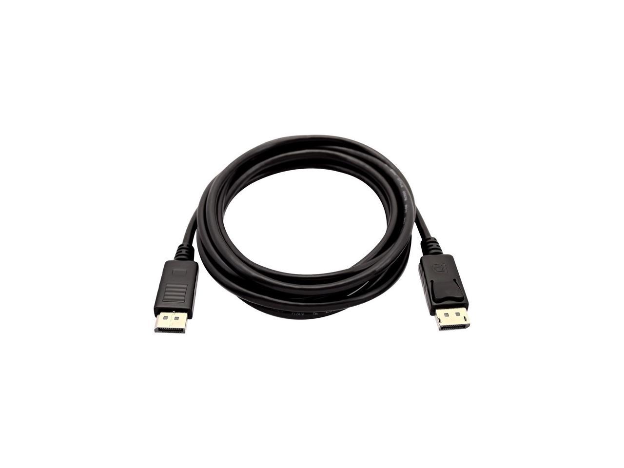 V7 Black Video Cable Mini DisplayPort Male to DisplayPort Male 1m 3.3ft